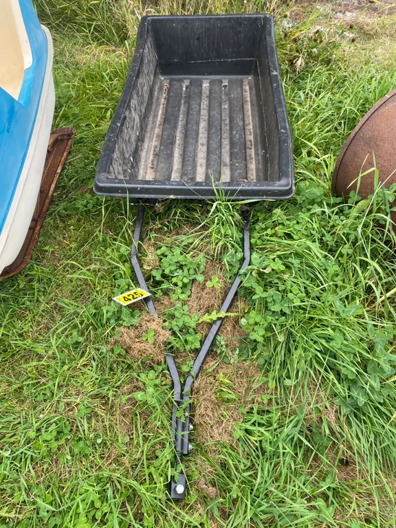 Black calf sled