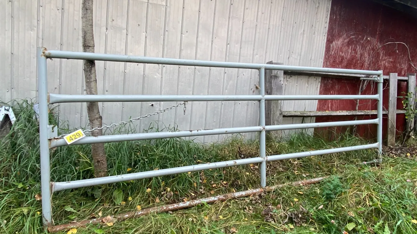 Grey 12 ft. gate (North of Big shop)