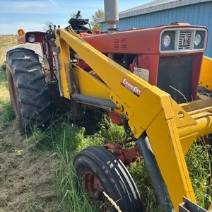 FarmAll IH 666 diesel tractor c/w Eeze-On loader & grapple, showing 5851 hrs., after market, 3 pt. h