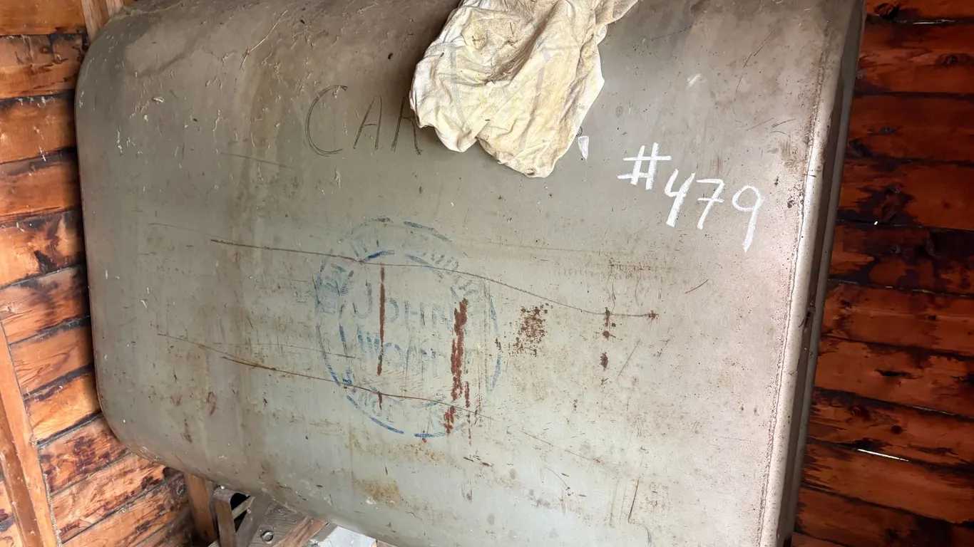 2- Oval tanks, barrels, contents in shed, Shed does Not Sell