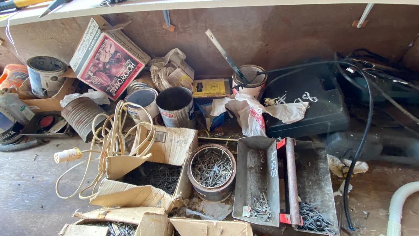 All nails & misc. (On floor of Southside)