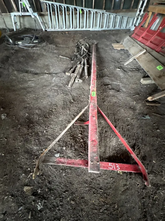 Wooden hitch, harness & eveners