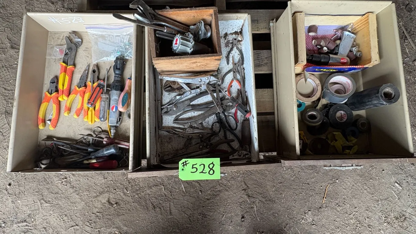 3- Drawers of tools