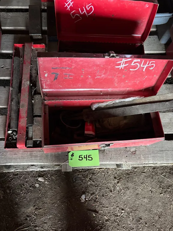 3- Tool boxes c/w tools, battery charger