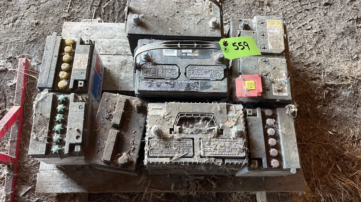 Approx. 8- used batteries