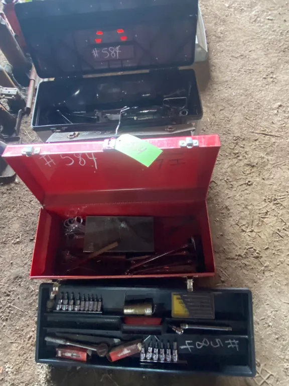 3- tool boxes c/w various tools