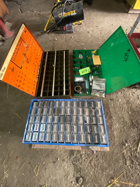 3- Organizer bins, orange, green & blue
