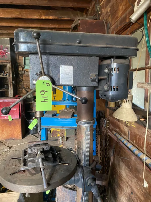 Trademaster drill press & vice