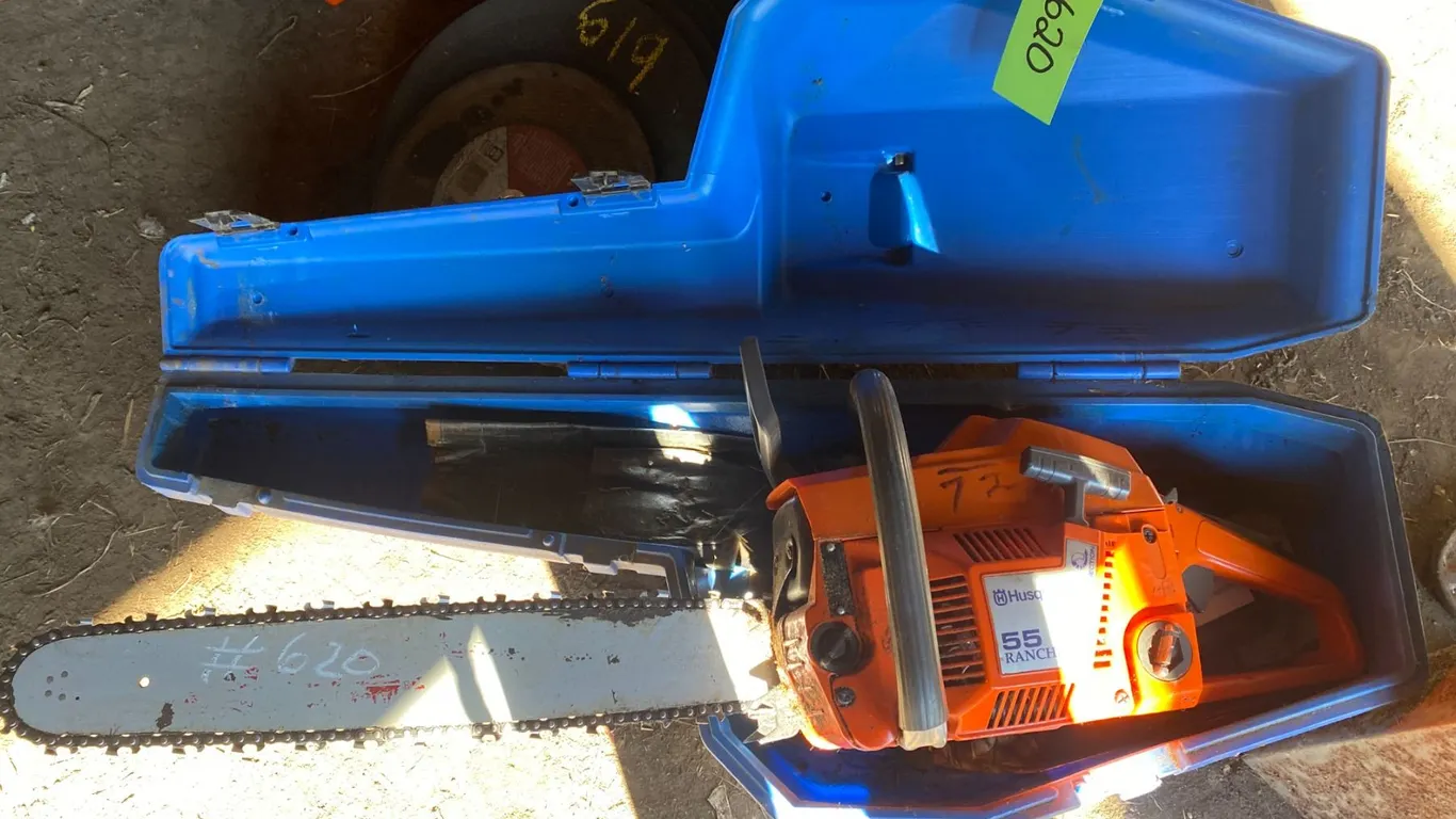 Husqvarna 55 chain saw c/w case