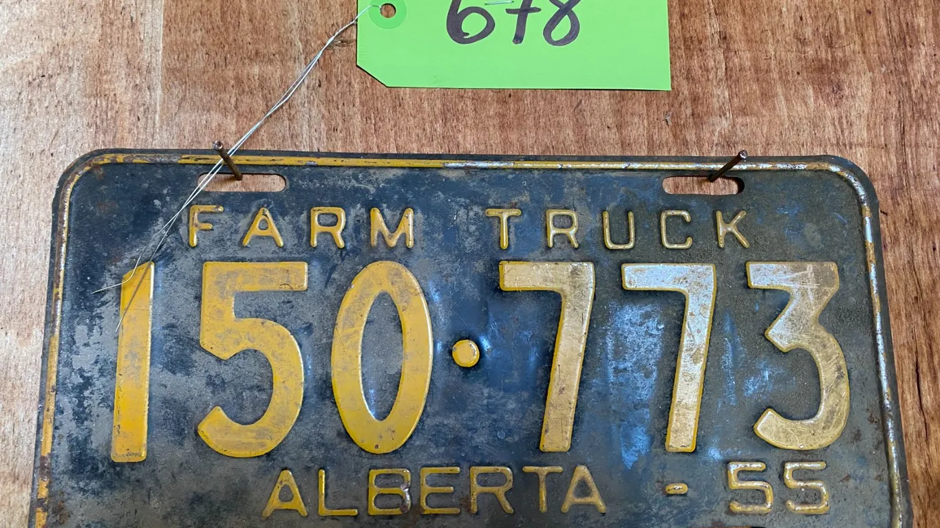 1955 Alberta License plate