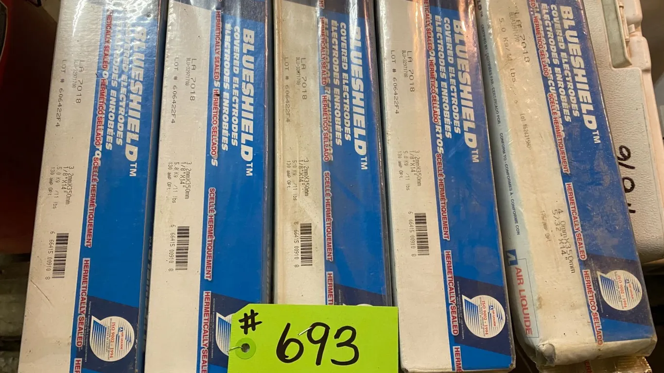 5- Boxes of 7018 1/8 rod, selling all together