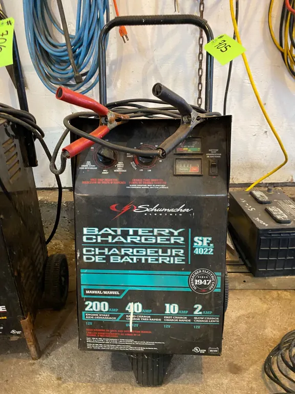 Blue Shumacher battery charger