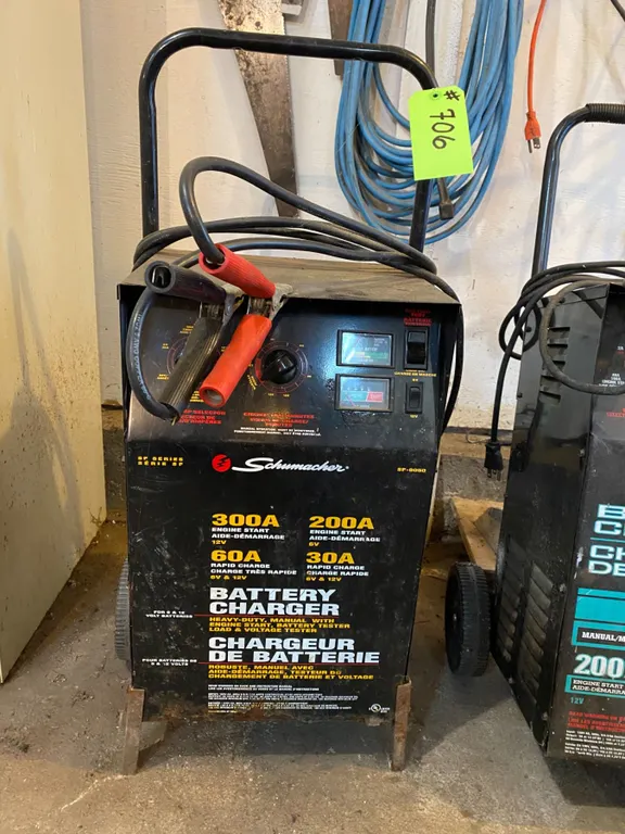 Black Shumacher battery charger