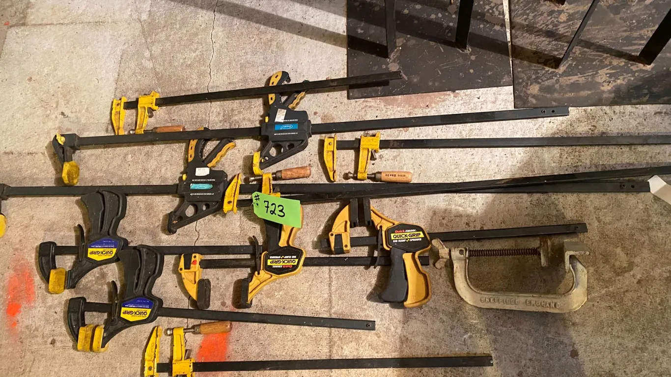 Various wood clamps