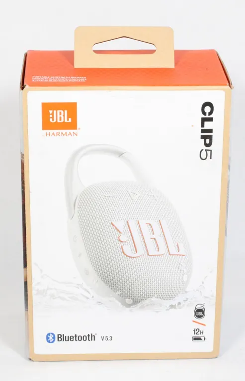 JBL CLIP 5 PORTABLE BLUE TOOTH SPEAKER