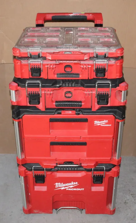 MILWAUKEE PACK OUT WITH LARGE AMOUNT OF TOOLS