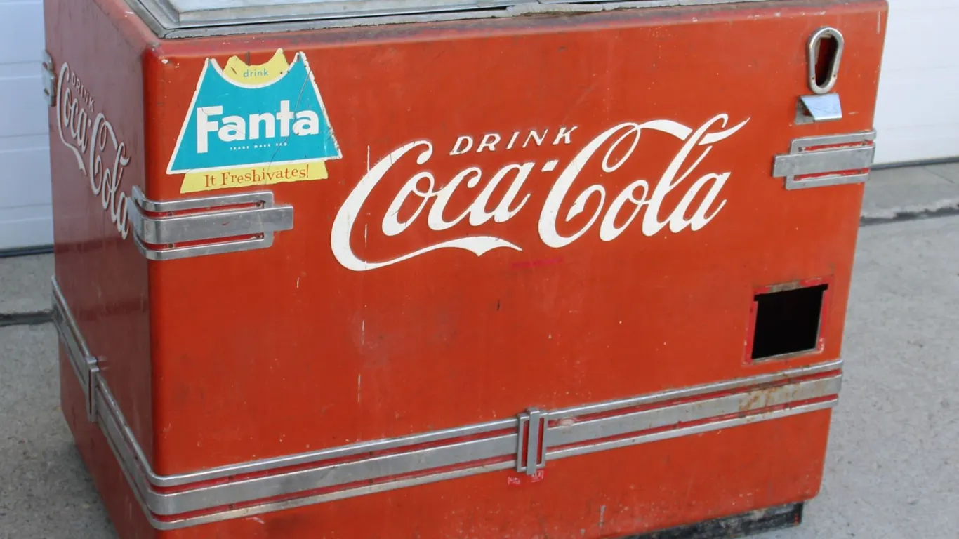 1950s ERA COCA COLA DISPLAY COOLER *HEAVY*