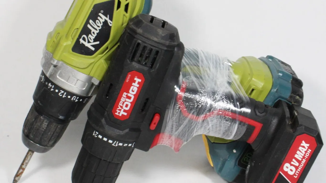 RADLEY CORDLESS DRILL 20V + HYPER TOUGH 8V DRILL