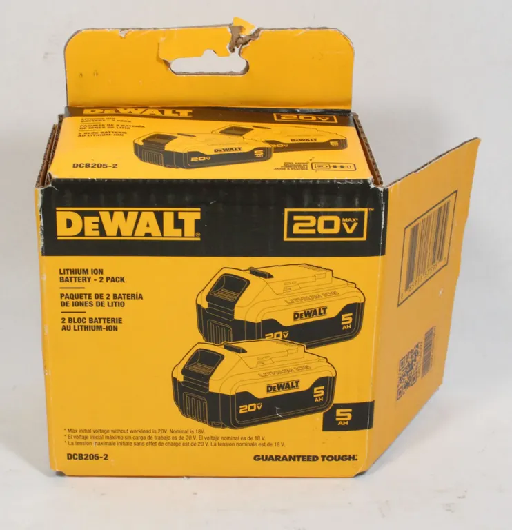 APPEARS NEW DEWALT LITHIUM ION BATTERY PACK 2PCS.
