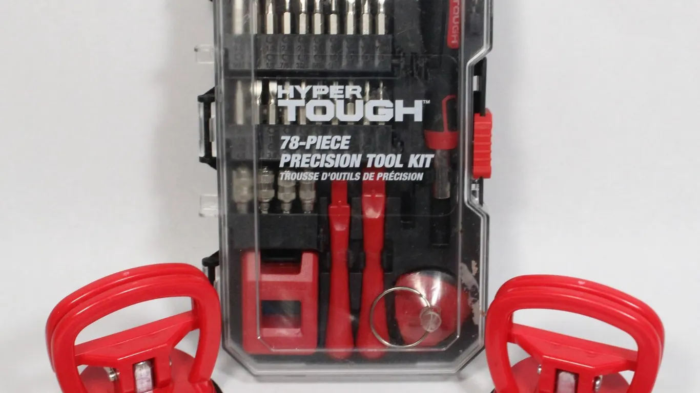 HYPER TOUGH PRECISION TOOL KIT AND SUCTION CUPS