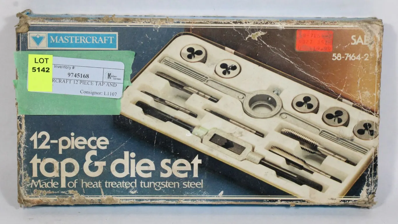 MASTERCRAFT 12 PIECE TAP AND DIE SET