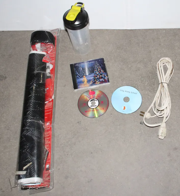MISC ITEMS INCLUDING EXTENSION CORD, WRAP TECH