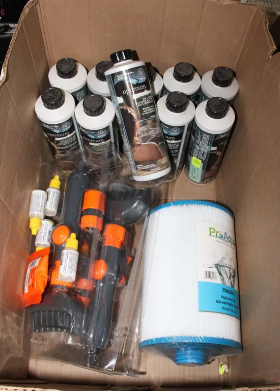 *UNCLAIMED* BOX OF SPA COVER CLEANERS, REPLACEMENT