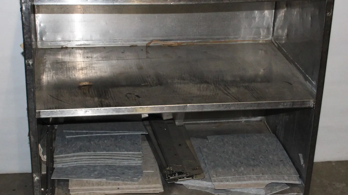 STAINLESS STEEL ROLLING SHELVING UNIT