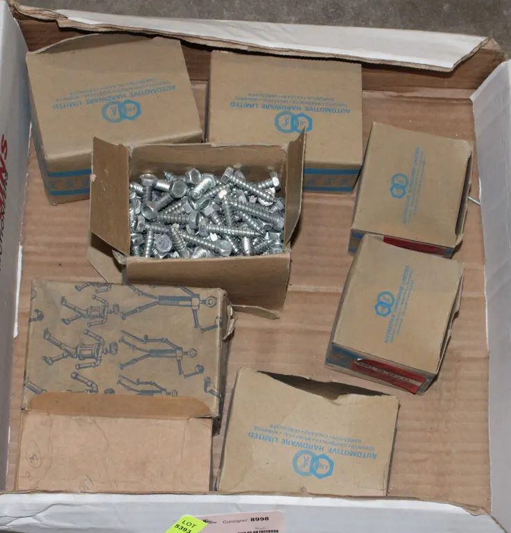 FLAT OF ASSORTED FASTENERS