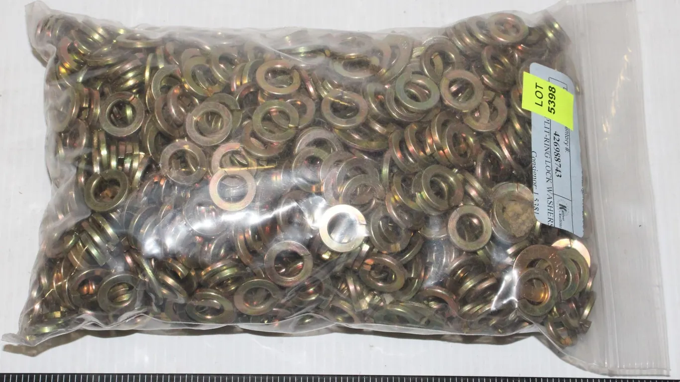 BAG OF SPLIT-RING LOCK WASHERS