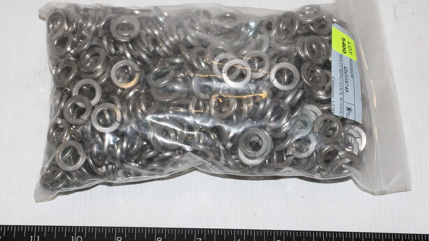 BAG OF SPLIT-RING LOCK WASHERS