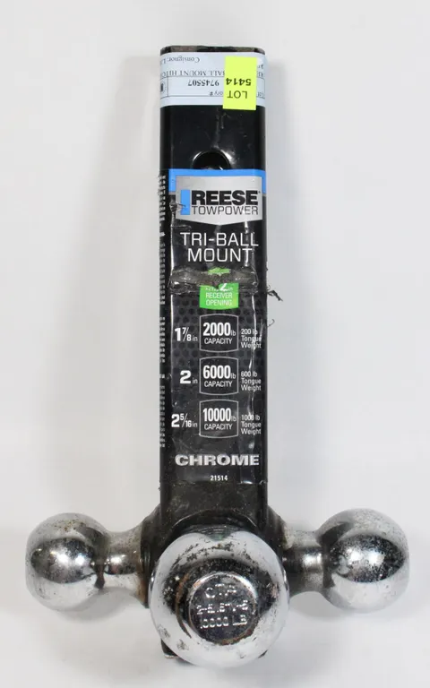 REESE TRI-BALL MOUNT HITCH, 2" RECEIVER
