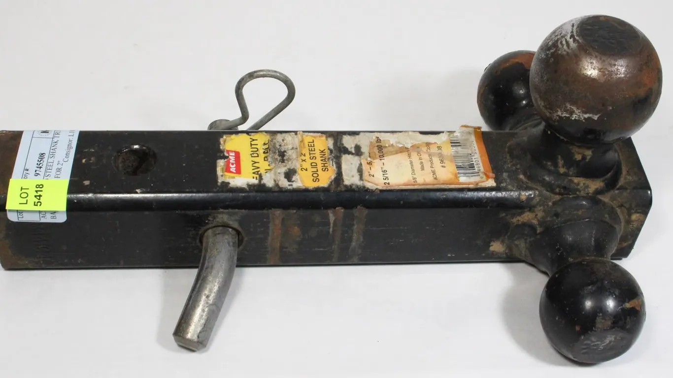 ACME SOLID STEEL SHANK TRI BALL HITCH FOR 2"