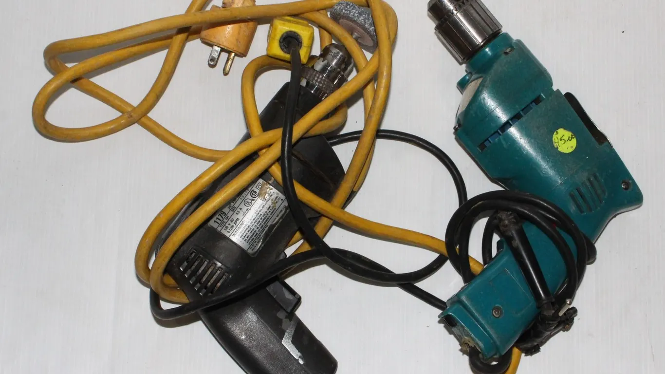TWO CORDED DRILLS