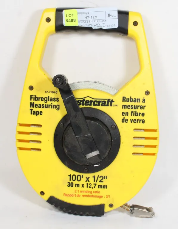 MASTERCRAFT FIBREGLASS MEASURING TAPE 100'X1/2"