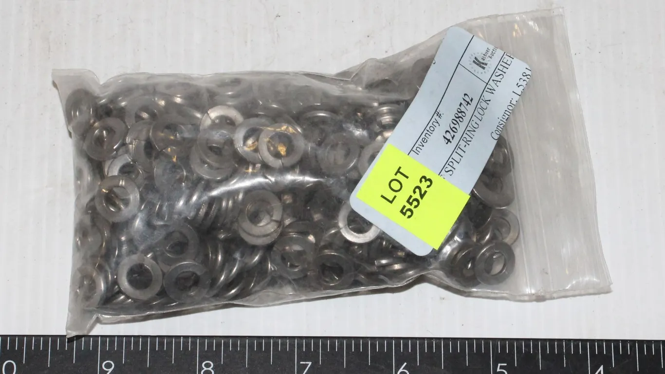 BAG OF SPLIT-RING LOCK WASHERS