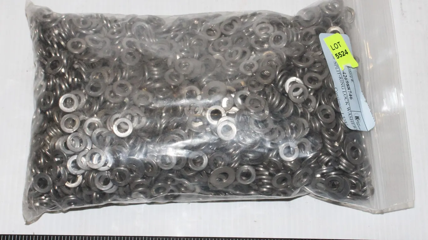 BAG OF SPLIT-RING LOCK WASHERS