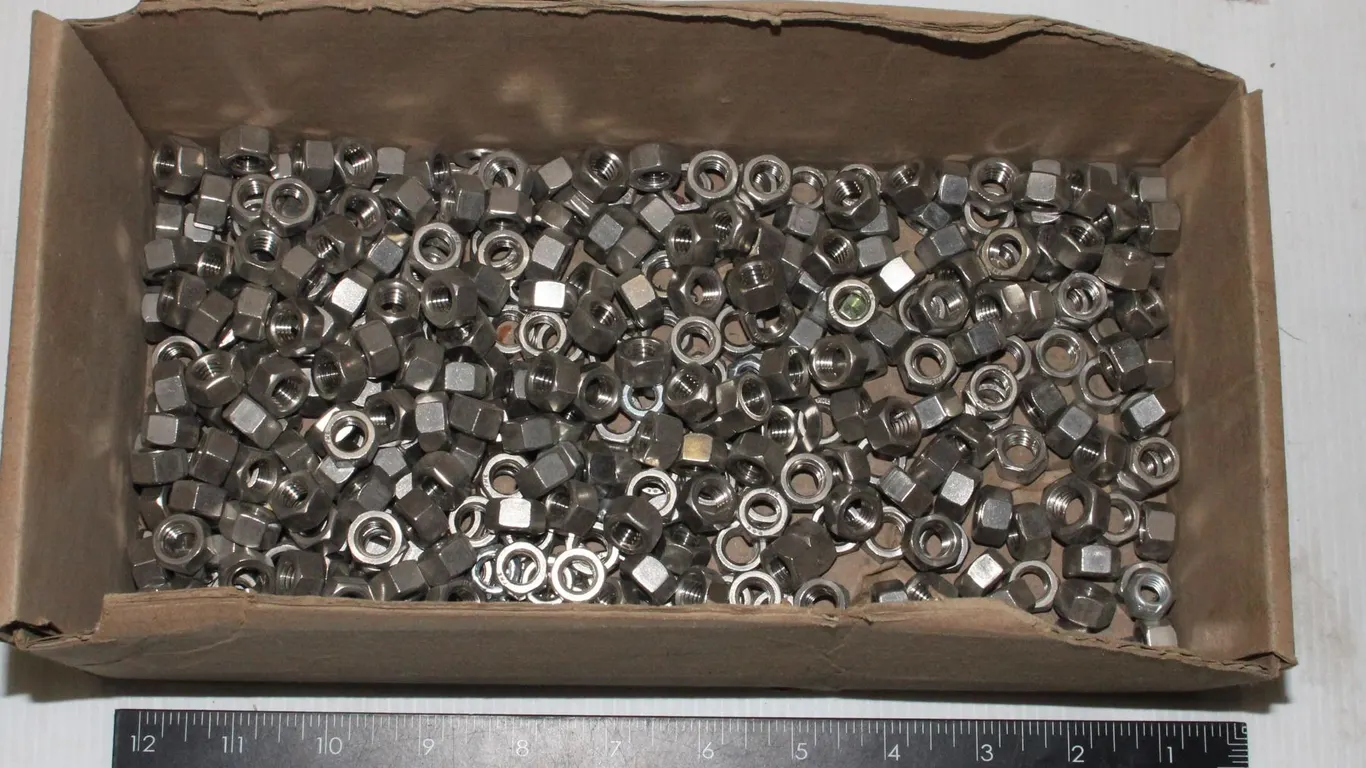 BOX OF HEX NUTS