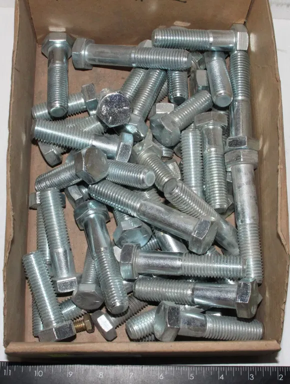 BOX OF VERY LARGE HEX HEAD CAP SCREWS