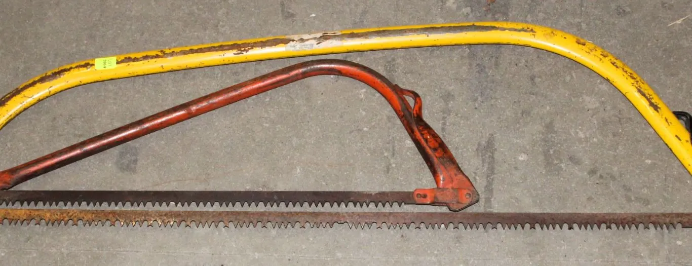 TWO BOW SAWS