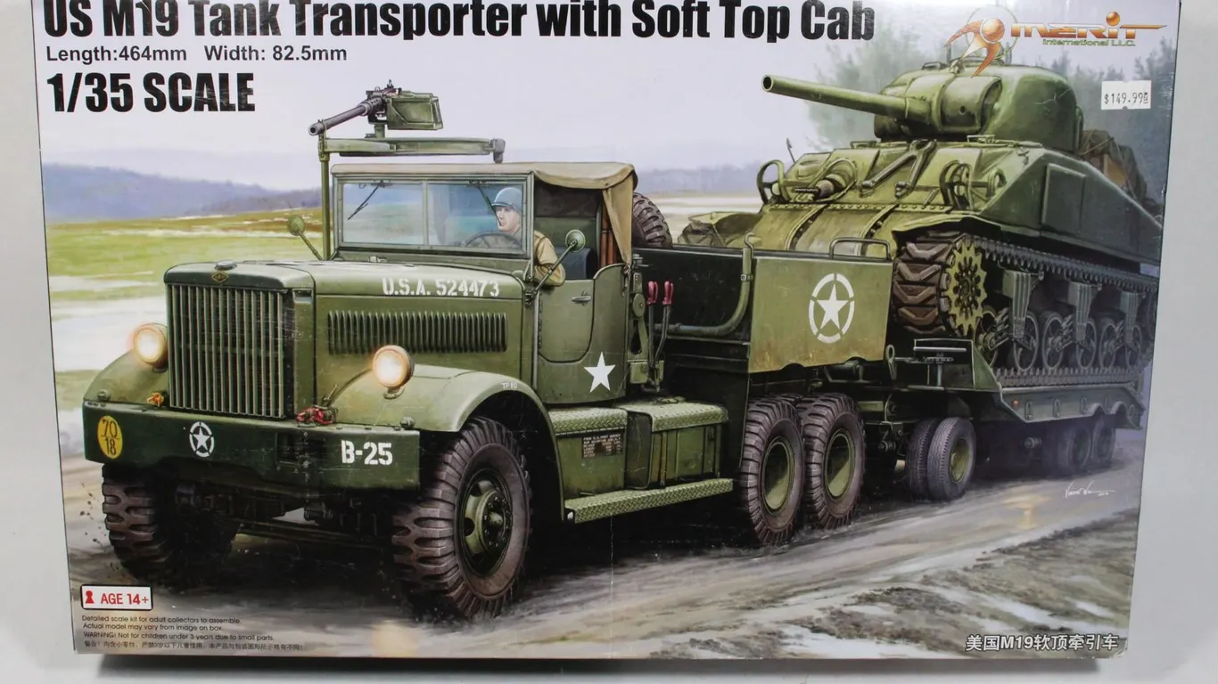 US M19 TANK TRANSPORTER 1/35 SCALE MODEL KIT