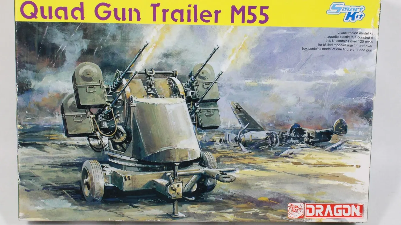 QUAD GUN TRAILER M55 MODEL KIT