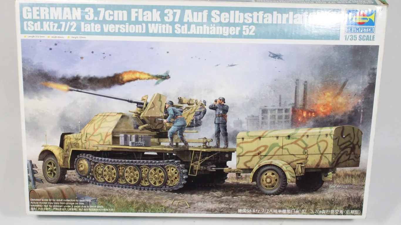 GERMAN WW11 ANTI-AIRCRAFT GUN 1:35 SCALE MODEL KIT
