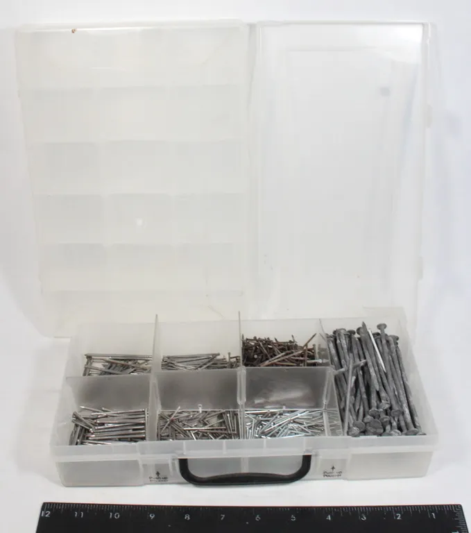 PARTS ORGANIZERS WITH SOME NAILS