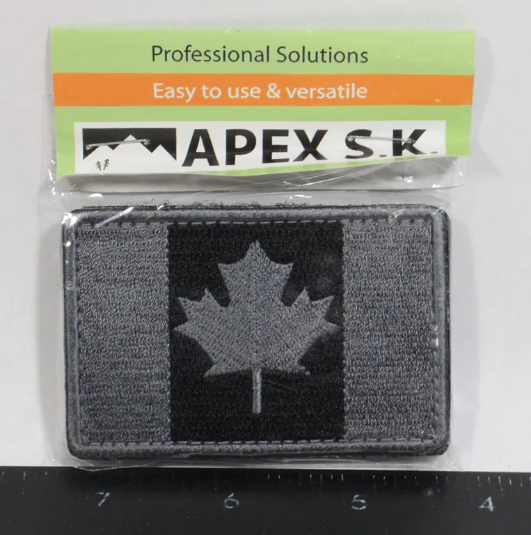 SET OF 2 CANADA FLAG TACTICAL PATCH VELCRO NEW
