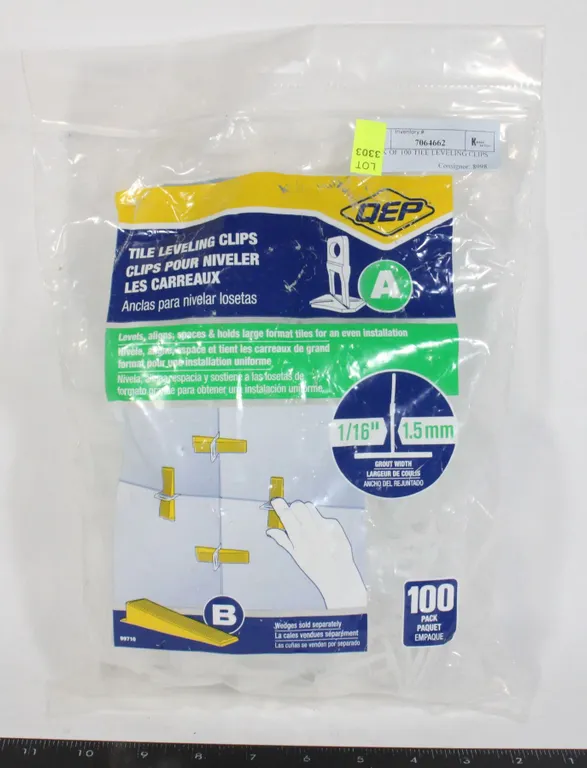 PACK OF 100 TILE LEVELING CLIPS