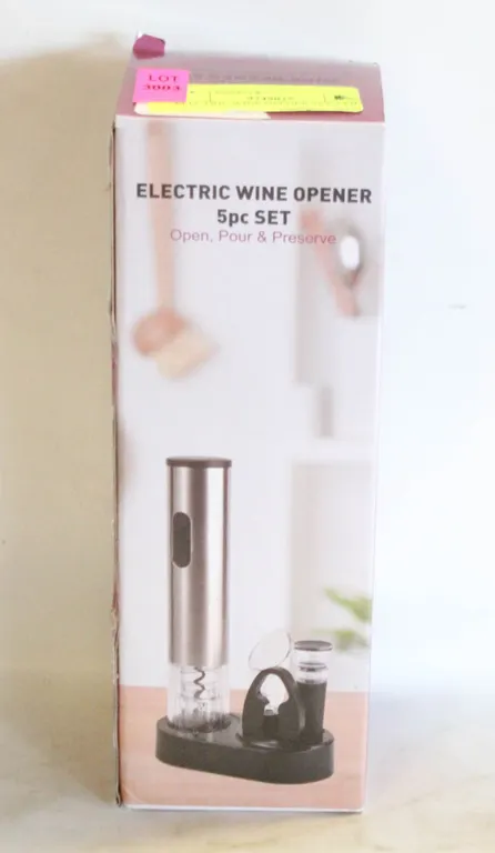 ELECTRIC WINE OPENER SET 5 PIECE