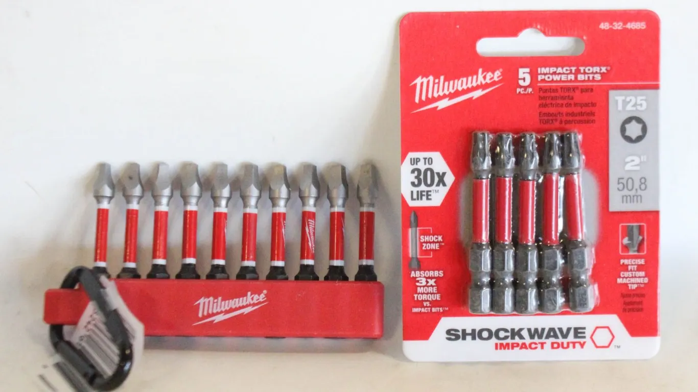 TWO PACK OF MILWAUKEE IMPACT DRILL-BITS WITH