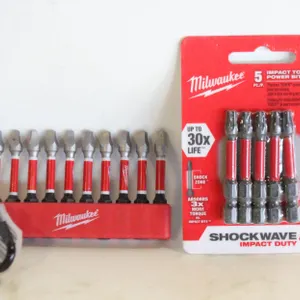 TWO PACK OF MILWAUKEE IMPACT DRILL-BITS WITH