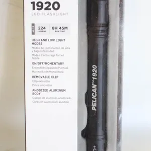 PELICAN 1920 LED FLASHLIGHT, HIGH AND LOW LIGHT